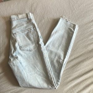 Straight Leg Acid Wash Jeans from Express
